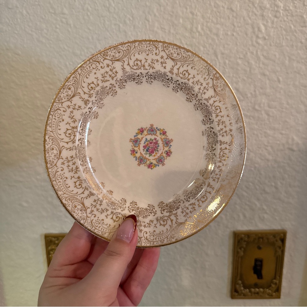 Vintage Vanity Fair Gold Trim Plate